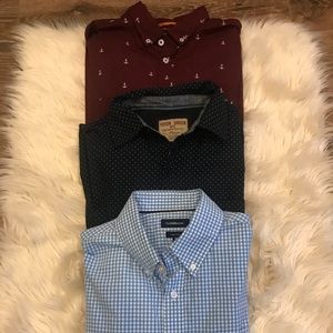 3 Men’s Short Sleeve Button Shirts
